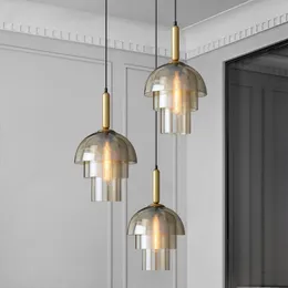 Lâmpadas pendentes American Luxurs Lumin Lumin Golden Bar Lights pendurados