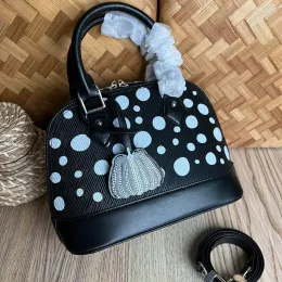 2023 Дизайнерская сумка alma bb сумочка Epi кожаная раковина бесконечная точка Yayoi Kusama Fashion Crossbod