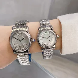 Movimento al quarzo 36mm 30mm Orologi elettronici da donna in acciaio inossidabile pieno Orologio da polso classico stile coppia Regali aziendali casual Orologi di lusso