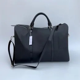 Bolsa de lona de moda para hombre de alta calidad, bolsas de viaje de nailon negro, asa para hombre, equipaje, bolsos de negocios para caballero con correa para el hombro 54CM260w