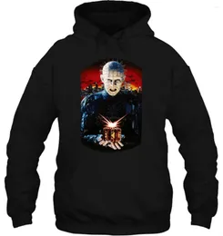 Herrtröjor män hoodie rolig vit svart tee pinhead hellraiser 3 iii helvete på jorden skräck film pussel låda kvinnor streetwear