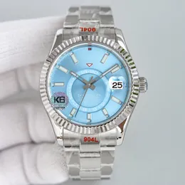 Z oryginalnym pudełkiem męski zegarek BP Factory 42mm dzień-data lodowy biały arabski rzadka tarcza automatyczne modne cyfry męski zegarek składany 2813 zegarki mechaniczne