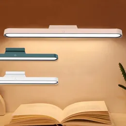 LED -bordslampa USB -laddningsbar dimbar beröringsstativ Skydda ögonen för rumskorskontorsbelysning