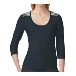 Fanny Pack Designer Womens T-shirt Topps b￤r snabbt tekniska damer kort￤rmade yoga t-shirts fukt wicking stickad h￶g elastisk fitness mode tees svart vit s