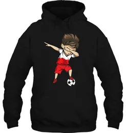 Hoodies masculinos Men moletom moda de cor sólida Dabbing Soccers Boy Polônia camisa camisa polonês jogador de futebol casual tee feminino streetwear