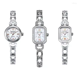 Avanadores de pulso hipoalergênico 925 STERLING SLATER FEMNIES RELÓGIOS MUNIELAS JOIXAS DE JOIXAS ELEGANTES Ladies Bracelete de zircula