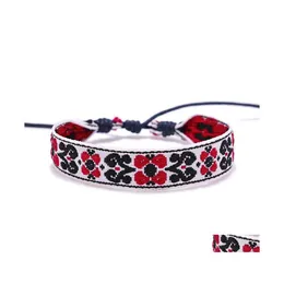 Очарование браслетов плетение веревочная дружба для женщины мужчина хлопковые браслеты ручной работы этнических украшений