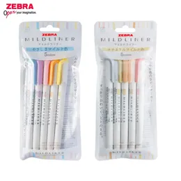 Markörer Japan ZEBRA WKT7 Original Mildliner Double Tip Highlighter Twin Tip Markers Student Brevpapper Marker Pen 230203