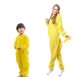 Kläderuppsättningar kigurumi pyjamas vuxna barn som matchar kläder mamma barn tyg cosplay pijama familjeset 230203