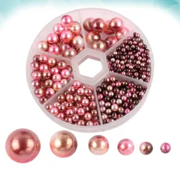 Skiing Pants Beads Pearl Round Loose No Resin Fake Holes Making Vase Colorful Craft Acrylic Spacer Embellishments Jewelry Crafting Filler