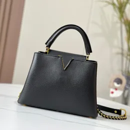 Womens 27CM Capucines BB Shoulder Black Bags Top Handle Totes Multi Pochette Purse Removeable Strap Crossbody Shoulder Pocket Designer Handbags M59512 M59653