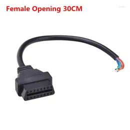 10PCS/LOT J1962 OBD2 16Pin Męski Złącze Męskie Złącze Złącze Złącze Załącz Kabel OBD 16 Pin 2 Adapter Otwarcie Kobieta