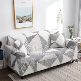 Stol täcker huskmor elastisk soffa för vardagsrum funda soffa soffskyddsskydd 1234Seater Geometric Slipcovers 230204