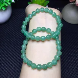 Strand Natural Fashion Green Aventuturine Bracelets Мужчины Женщины Beads Girls Circle Crystal Pare