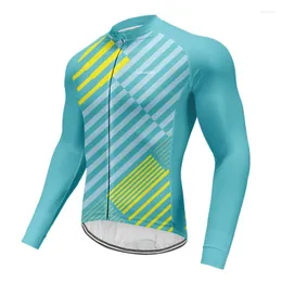 Racingjackor Cycling Jersey 2023 Autumn Runchita Men Long Sleeve Jerseys 3 Colors Road Bike MTB Race Bicycle Clothing