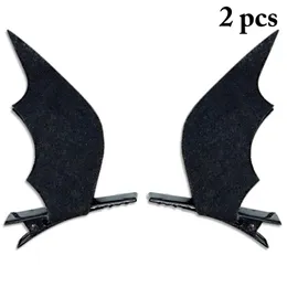 Acessórios para o cabelo 2pcs Bat Wings Mini Hairpins Girls Clip Halloween Barrette Party Headwear Women Rody Cosplay Acessório Drop