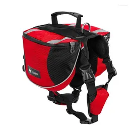 Hundehalsbänder, Outdoor-Rucksackgeschirr, reflektierende Haustierweste, wasserdicht, für Reisen, Camping, Wandern, mittelgroße und große Hunde, Satteltaschen, S/M/L