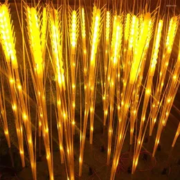 15pcs LED Simulation Luminous Wheat Lamp Outdoor Lawn Garden Lighting Engineering Park Decoração