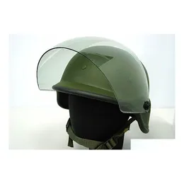 Tactische helmen 2 kleuren airsoft leger swat m88 helm USMC schieten klassieke beschermende pasblack/od met duidelijke vizier drop leveren dhjxs