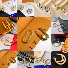 Mode ontwerper oorbellen vrouwen oorschelp oorring oorringen feest bruiloft roestvrij staal verjaardag cadeau luxe klassiek merk Europeaan