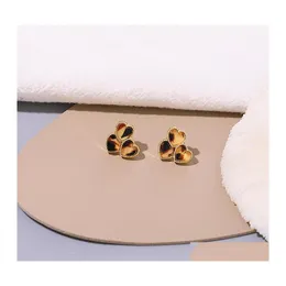 Stud Fashion Jewelry S925 Sier Post Heart Pendientes Leopard Hearts Drop Delivery Dhwvf