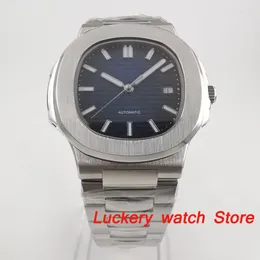Zegarek 39 mm bez logo niebieskiego tarcza świetliste męski zegarek Saphire Glass Automatyczny zegarek BA144
