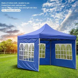 Tents and Shelters ZK30 Drop Outdoor Tent Oxford Cloth Wall Rainproof Waterproof Tent Gazebo Garden Shade Shelter Without Canopy Top Frame 230204