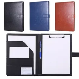 Filing Supplies Multifunctional A4 Conference Folder Business Stationery Folder Leather Contract File Folders 230203