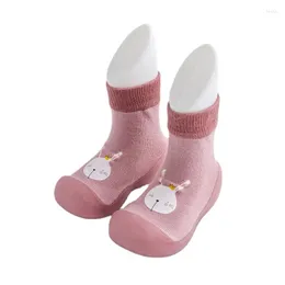 First Walkers Children's Stamping Anti Kick Infant Toddler Shoes Soft Soled Knitted Non Slip Breathable Warm Boys Cotton Socks