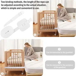 Baby Locks Es Crib Splice Strap Children's Bed Anti Moving Fixed Belt Safety Accessories 230204