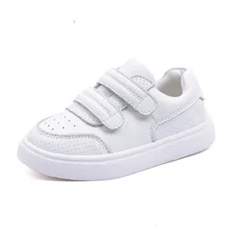 Sneakers Dimi wiosna/jesień buty dla dzieci chłopiec dziewczyna skórzana mikrofibra białe buty szkolne miękkie bez poślizgu gumowe swobodne dzieci Sneakery 230203