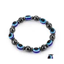 Perlenstr￤nge Energie magnetisch H￤matit Blau Eva Augenarmband Frauen Kraft gesund schwarz Gallstein Perlenketten Armreifen f￼r M￤nner f otmo8