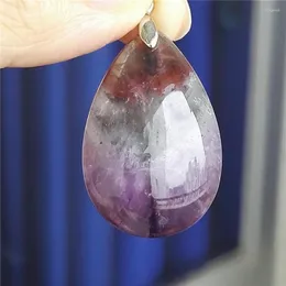 Naszyjniki wisiorek oryginalny purpurowy czerwony naturalny auralite 23 naszyjnik Urocze zawieszenie woda Kamień 34x23x10 mm