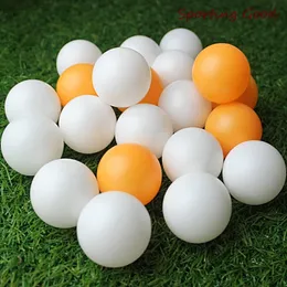 كرات تنس الطاولة 150pcs 45mm أبيض البرتقالي بينج بونج كرات الشرب القابلة للغسل الممارسة التنس كرة 230203
