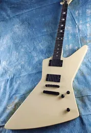 Captador ativo EMG brilhante branco leitoso de mogno de guitarra elétrica em formato personalizado está disponível