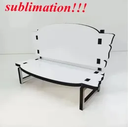 Sublimation MDF Memorial Bench for Desk Decoration Personalized Gloss White Blank Hardboard Love Bench NEW Fast tt0204