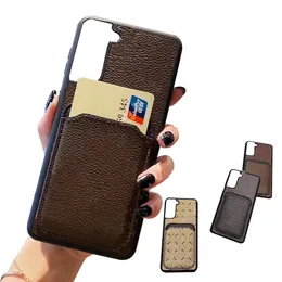 Designers Wallet Phone Case for Samsung Galaxy S22 Ultra S21 S20 Note 20 10 iphone 14 Pro Max 12 13 XR XS 7 8P SE Back Cover With Card Holder Pocket Fashion PU Leather Cases