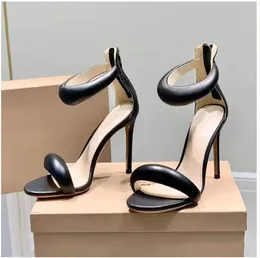 Skor stilettosandaler för kvinnor Gianvito Rossi Luxury Designer Zip High Heeled Dress Shoes Quality äkta läder fashionabla bekväma 2024 häl Rom Sandal