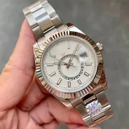 Orijinal kutu erkek saatleri ile çelik otomatik hareket küçük kadran safir takvimi 41mm altın izle paslanmaz gökyüzü sakinleri kol saatleri montre de lüks saatler 20239