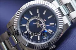 오리지널 박스 남성 시계와 함께 자동 기계식 이동 시계 실버 블루 손목 시계 41mm 스틸 스트랩 라이프 라이프 라이브 방수 선물 손목 시계 남성 20236666