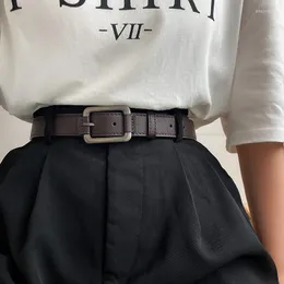 Belts Belt For Women's Girl Lady With Jeans Waistband Black Girdle Student Decoration Retro Simple Fashion Trendy Sweater BeltsBelts Eme