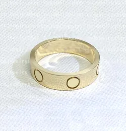 18K GOUD GOLD HOGE KWALITYY BAND RINGEN Klassieke mode Love Ring Nail Ring For Womengirl Wedding Mother 'Day Sieraden Vrouwen Geschenken
