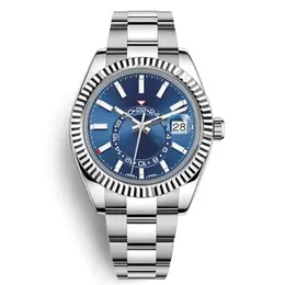С оригинальными коробками мужские часы автоматическое механическое движение Смотреть серебряные синие наручные часы 41 -миллиметровые стальные ремешки Жизнь водонепроницаемые подарочные наручные часы для мужчин 2023