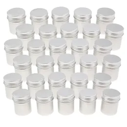 Barattoli per bottiglie di stoccaggio 30 contenitori per bottiglie di crema cosmetica in barattolo di latta di alluminio da 50 ml