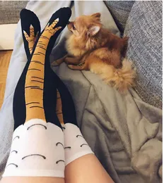 Creative Couples Socks Chicken Socks Exaggerated Stovepipe Socks Leggings 2021