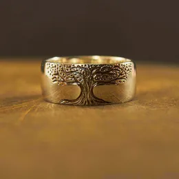 12st Tree of Life Viking Amulet Ring for Vintage Jewelry Wedding Valentines Gift