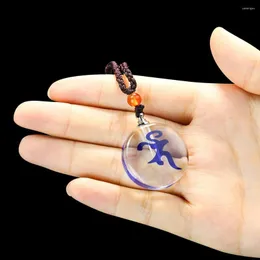 Decorative Figurines Hollow Can Be Opened To Fill Glass Bottle Pendant Ornaments In The Hole Sanskrit Kawu And Buddha Necklace