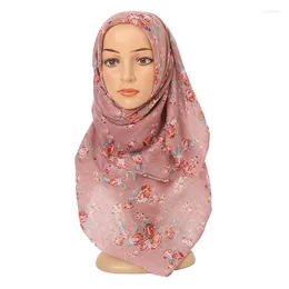 Eşarp Kadın Moda Polka Çiçek Viskoz Şal Eşarp Bayan Baskı Yumuşak Vual Baş Bandı Bufandas Müslüman Hijab Wrap Pashmina Stole 180 80cm