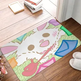 Mattor Animal Colorful Doormat Badrum Rektangel Mat Ingång Hall Hall Plaid Anime Decoration Golvmattan Dörrområde Mattor