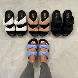 Сандалии 2023 Женские толстые полы плоские тапочки летняя одежда Zapatos Mujer Women Sandalias Plataforma